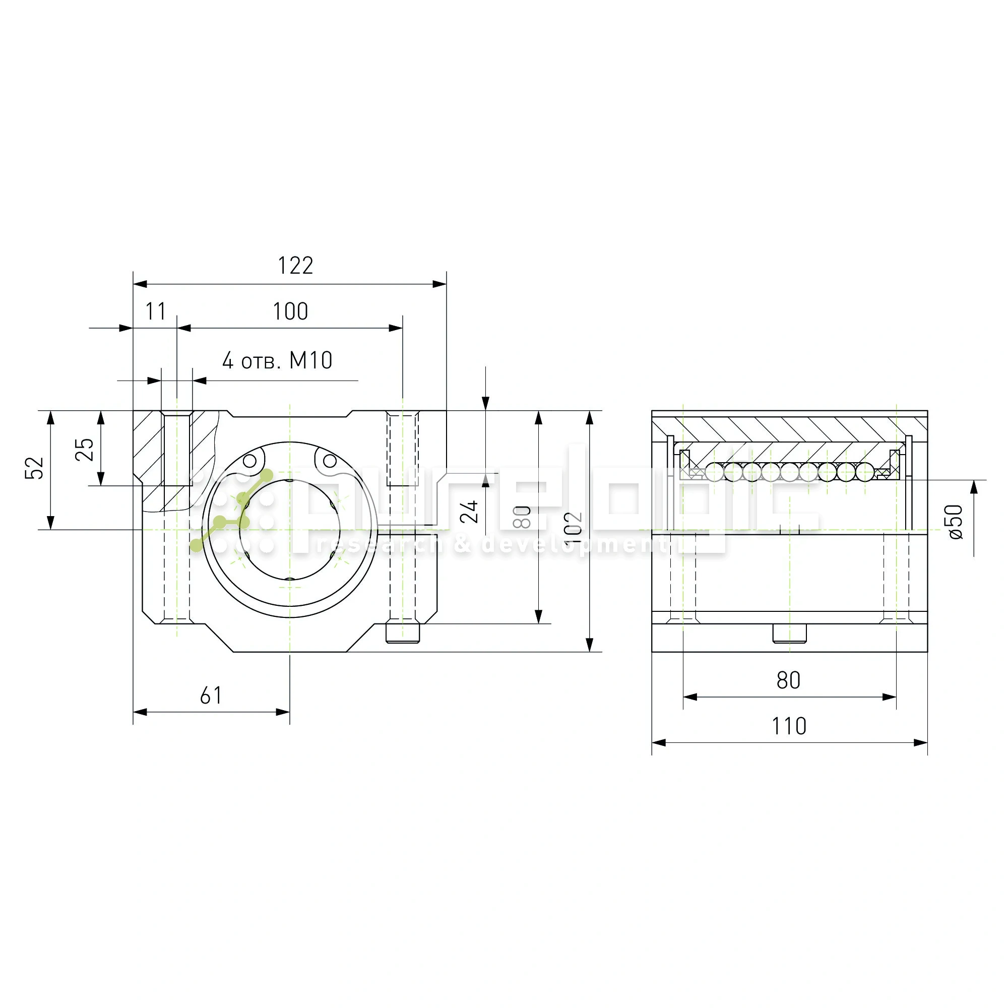 Модуль опорный регулируемый SCJ50 6 138 Модуль опорный регулируемый SCJ50 фото