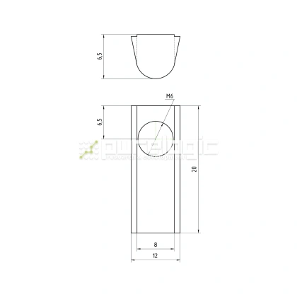 Гайка Т-образная 30TH6 26 Гайка Т-образная 30TH6 фото