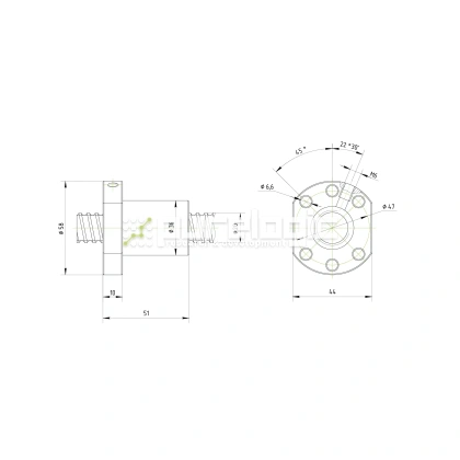 Гайка ШВП SFU2005 фото