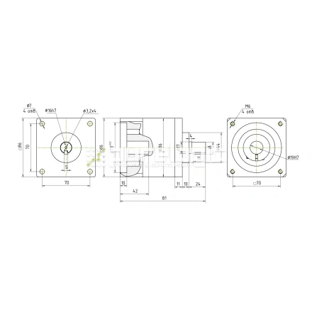 Редуктор планетарный 86PX4K-19S фото