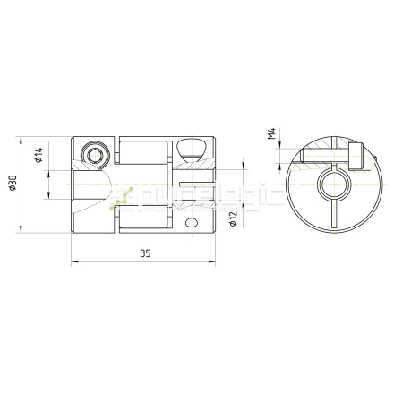 Муфта соединительная BF-3035-12-14 фото
