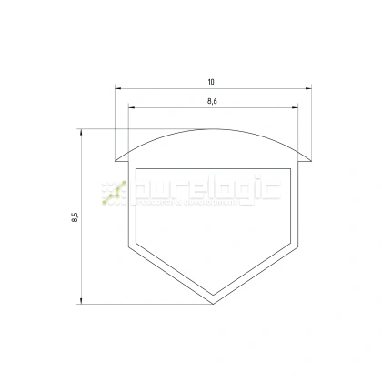 Заглушка пазовая RC8 60 Заглушка пазовая RC8 фото