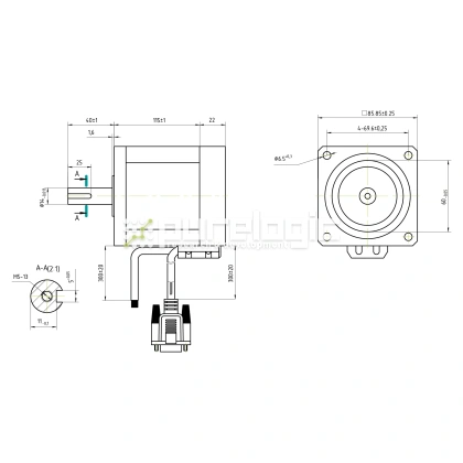 Двигатель шаговый с энкодером YK286EC118A1 фото
