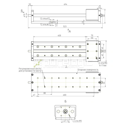 Модуль линейного перемещения PLLM-14-400 44 669 Модуль линейного перемещения PLLM-14-400 фото