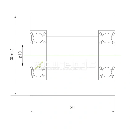 Ролик натяжной PUT680035-30 829 Ролик натяжной PUT680035-30 фото