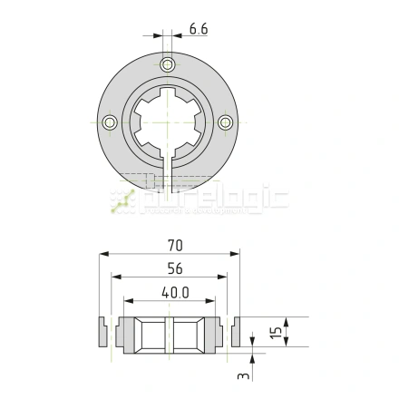Опора шлицевого вала SH-26x32 фото