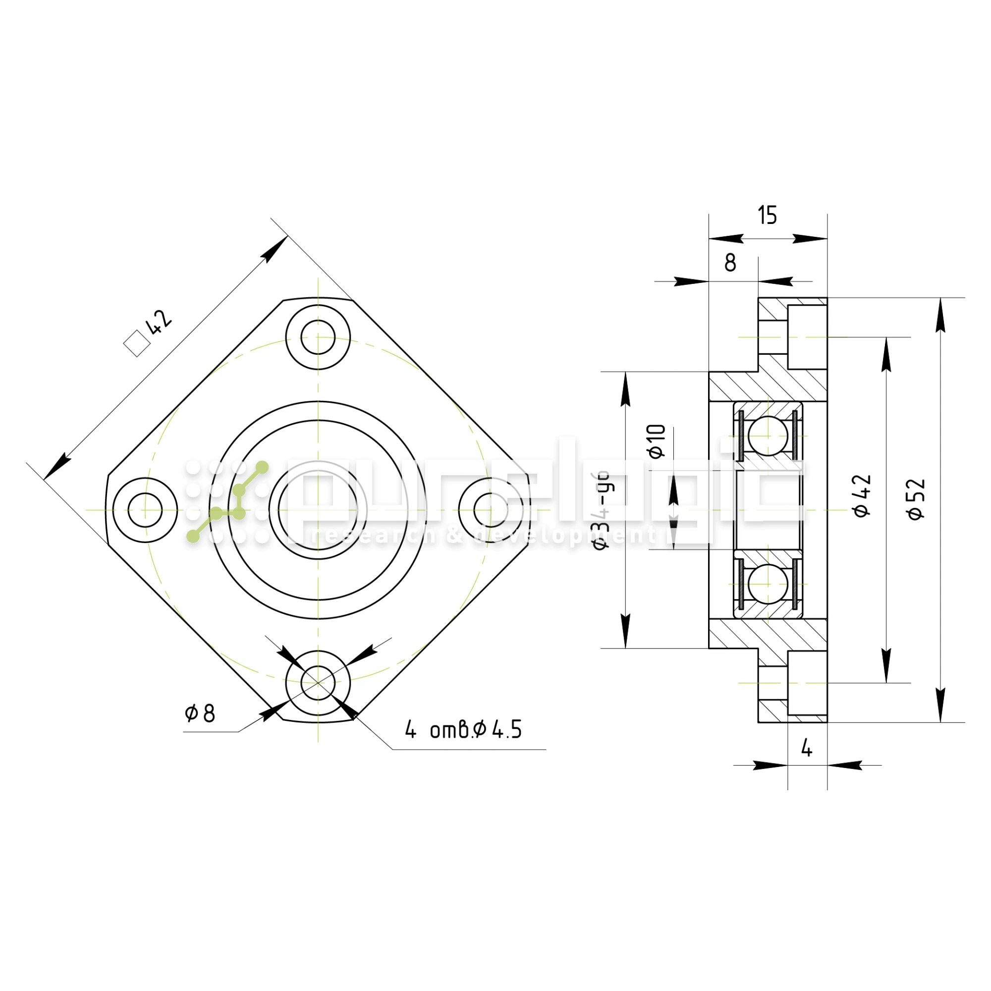 Опора ШВП BSS FF12-C7 1 186 Опора ШВП BSS FF12-C7 фото