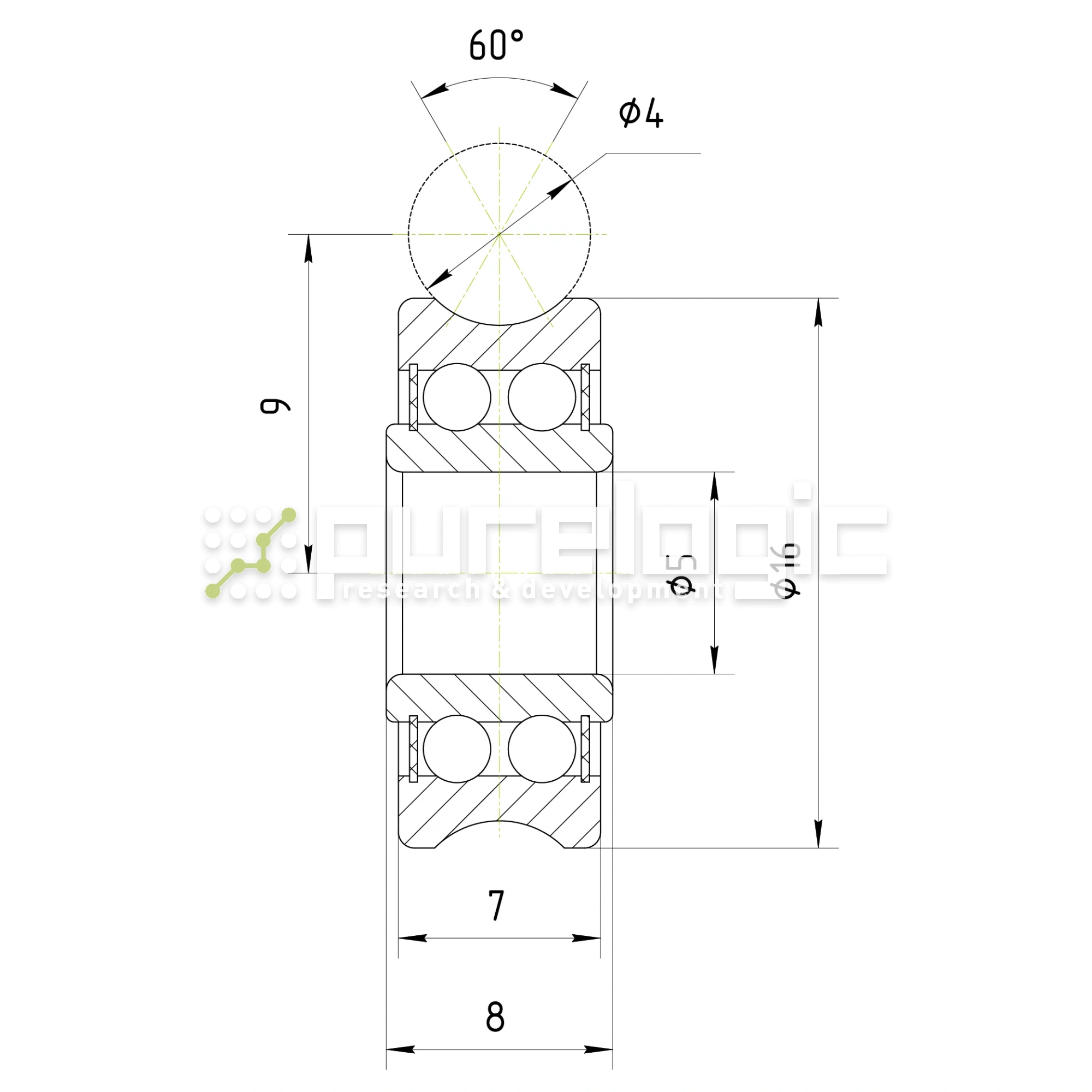 Опорный ролик LFR50/5-4KDD 1 290 Опорный ролик LFR50/5-4KDD фото