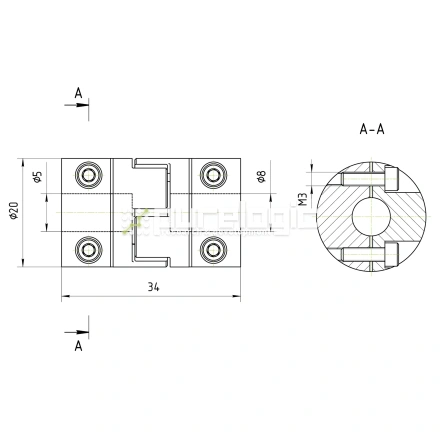 Муфта соединительная BF3-2034-5-8 фото