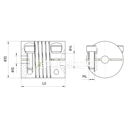 Муфта соединительная BR-3040-10-14 фото