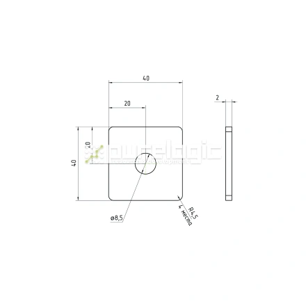 Пластина 4040EGJ-M8 фото