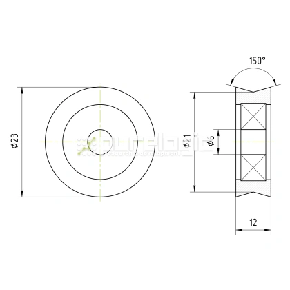 Опорный ролик BSV23-d6W12 227 Опорный ролик BSV23-d6W12 фото