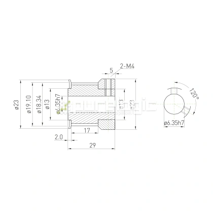 Шкив зубчатый BSY-20-3M-15-C-P6.35 фото
