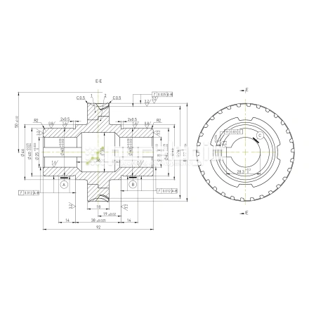 Червячное колесо W5030 фото