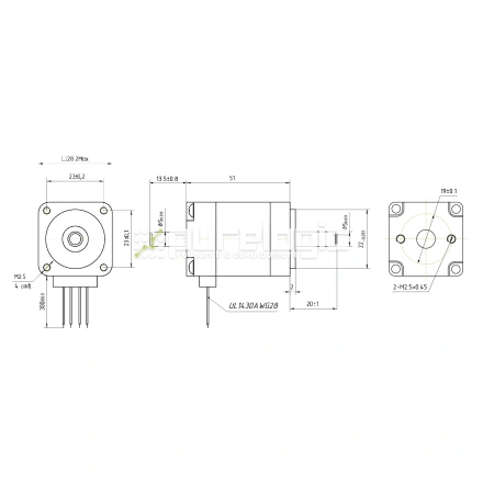 Двигатель шаговый FL28STH51-0674B фото