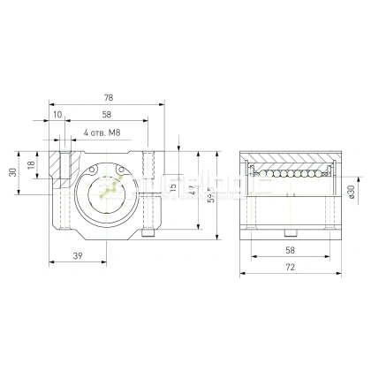 Модуль опорный регулируемый SCJ30 1 482 Модуль опорный регулируемый SCJ30 фото