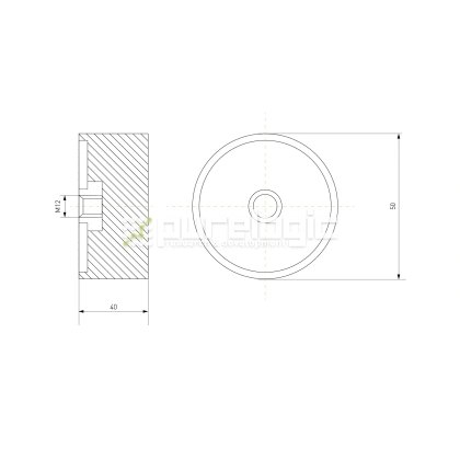 Виброопора DE50x40 фото