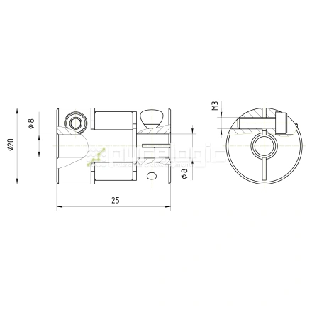 Муфта соединительная BF-2025-8-8 фото