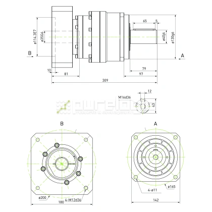 Редуктор планетарный прецизионный 142VRB20K-S40-P0 151 058 Редуктор планетарный прецизионный 142VRB20K-S40-P0 фото