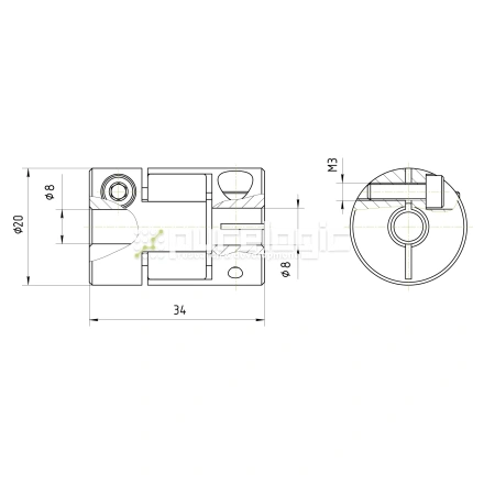 Муфта соединительная BF-20-8-8 фото