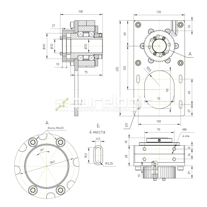Модуль вращающейся гайки ШВП RY-MRN1616 27 522 Модуль вращающейся гайки ШВП RY-MRN1616 фото
