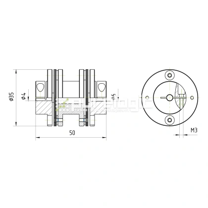 Муфта соединительная BD1-3550-4-6 фото