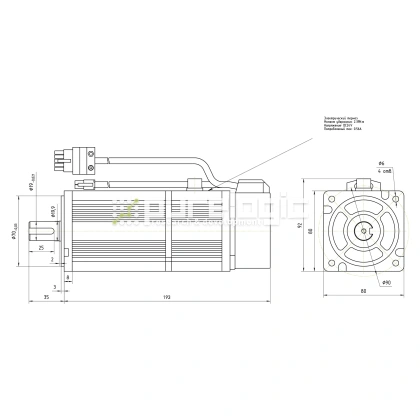 Серводвигатель 80STB-M02430 фото