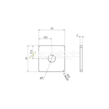 Пластина 4545EGJ-M12 374 Пластина 4545EGJ-M12 фото