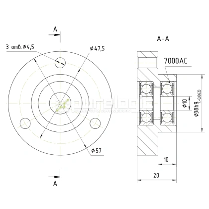 Опора винта PL-FK-10 3 117 Опора винта PL-FK-10 фото