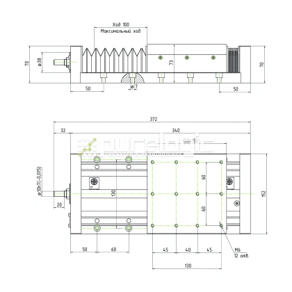 Модуль линейного перемещения PLLM-61H-05100 70 974 Модуль линейного перемещения PLLM-61H-05100 фото