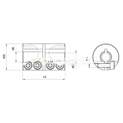 Муфта соединительная BA-3040-12.7-8 641 Муфта соединительная BA-3040-12.7-8 фото