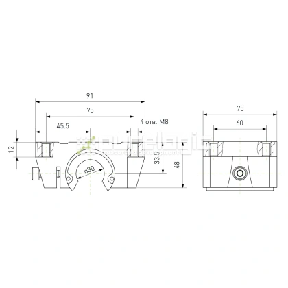 Модуль опорный TBR30 1 746 Модуль опорный TBR30 фото