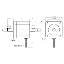 Двигатель шаговый биполярный 60CM30X-SZ