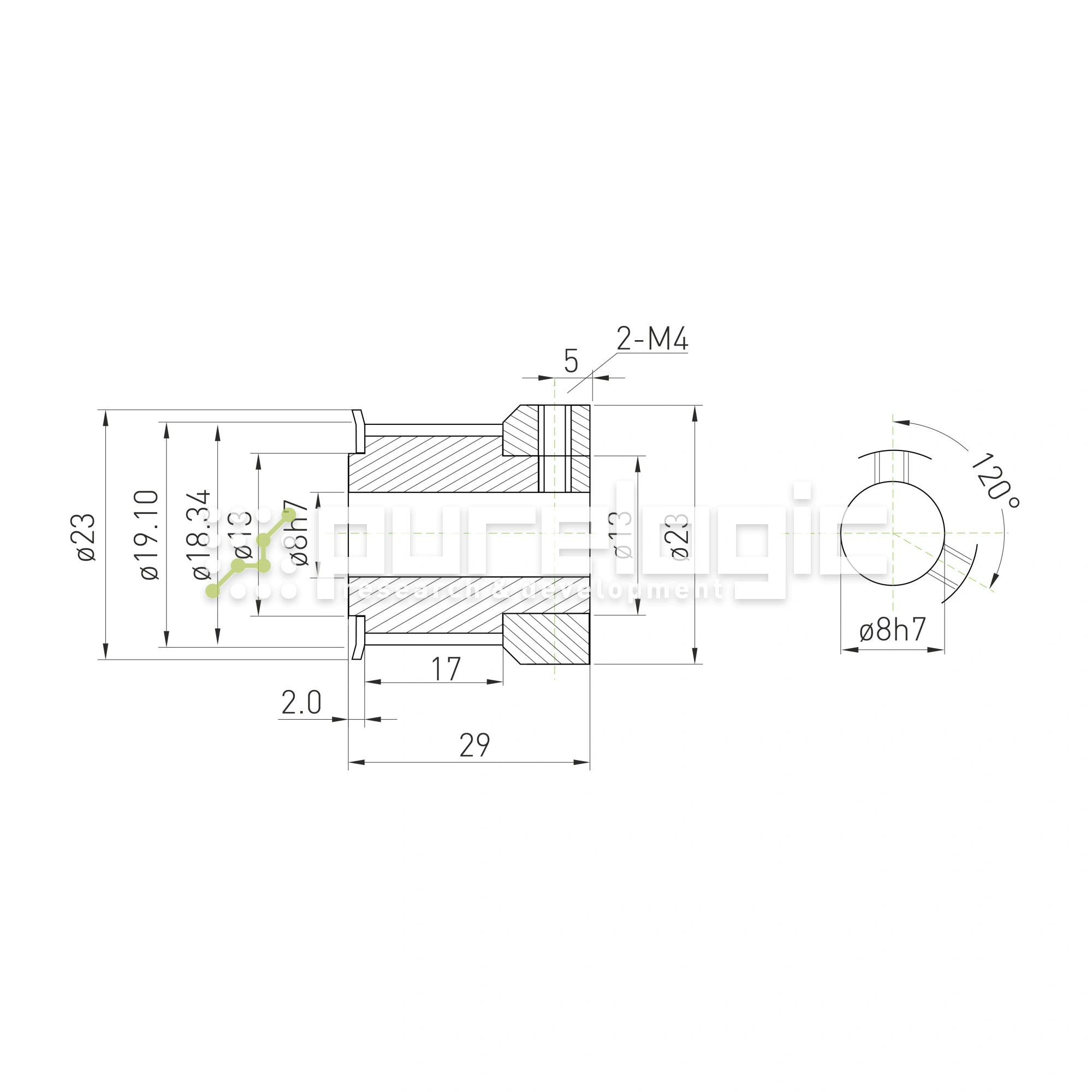 Шкив зубчатый BSY-20-3M-15-C-P8 920 Шкив зубчатый BSY-20-3M-15-C-P8 фото