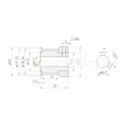 Шкив зубчатый BSY-20-3M-15-C-P8 920 Шкив зубчатый BSY-20-3M-15-C-P8 фото