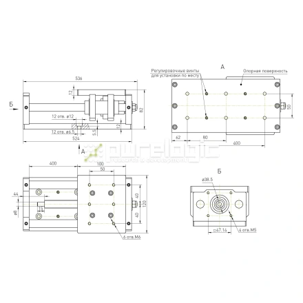 Модуль линейного перемещения PLLM-11-400 фото