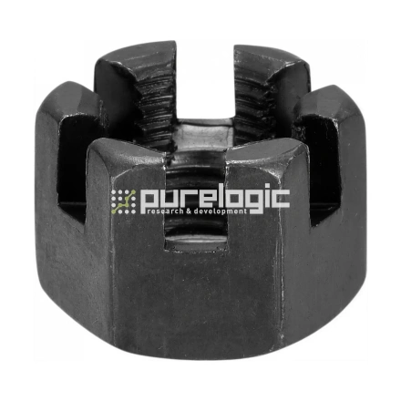 Гайка корончатая M12 DIN 935 фото