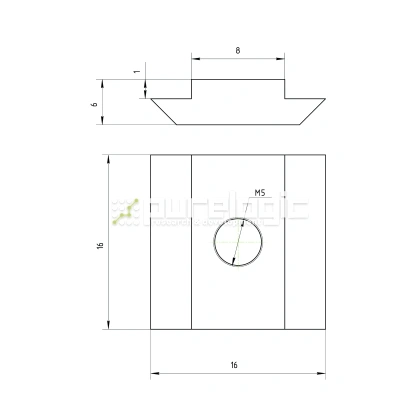 Сухарь пазовый 30HM5 (AL-M5-8S) фото
