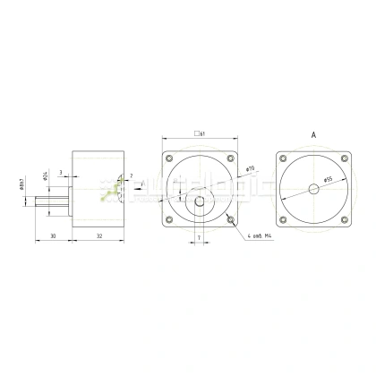 Редуктор для ШД 57GB3K (1:3) 4 599 Редуктор для ШД 57GB3K (1:3) фото