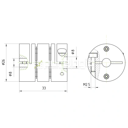 Муфта соединительная BD-2633-8-8 1 522 Муфта соединительная BD-2633-8-8 фото