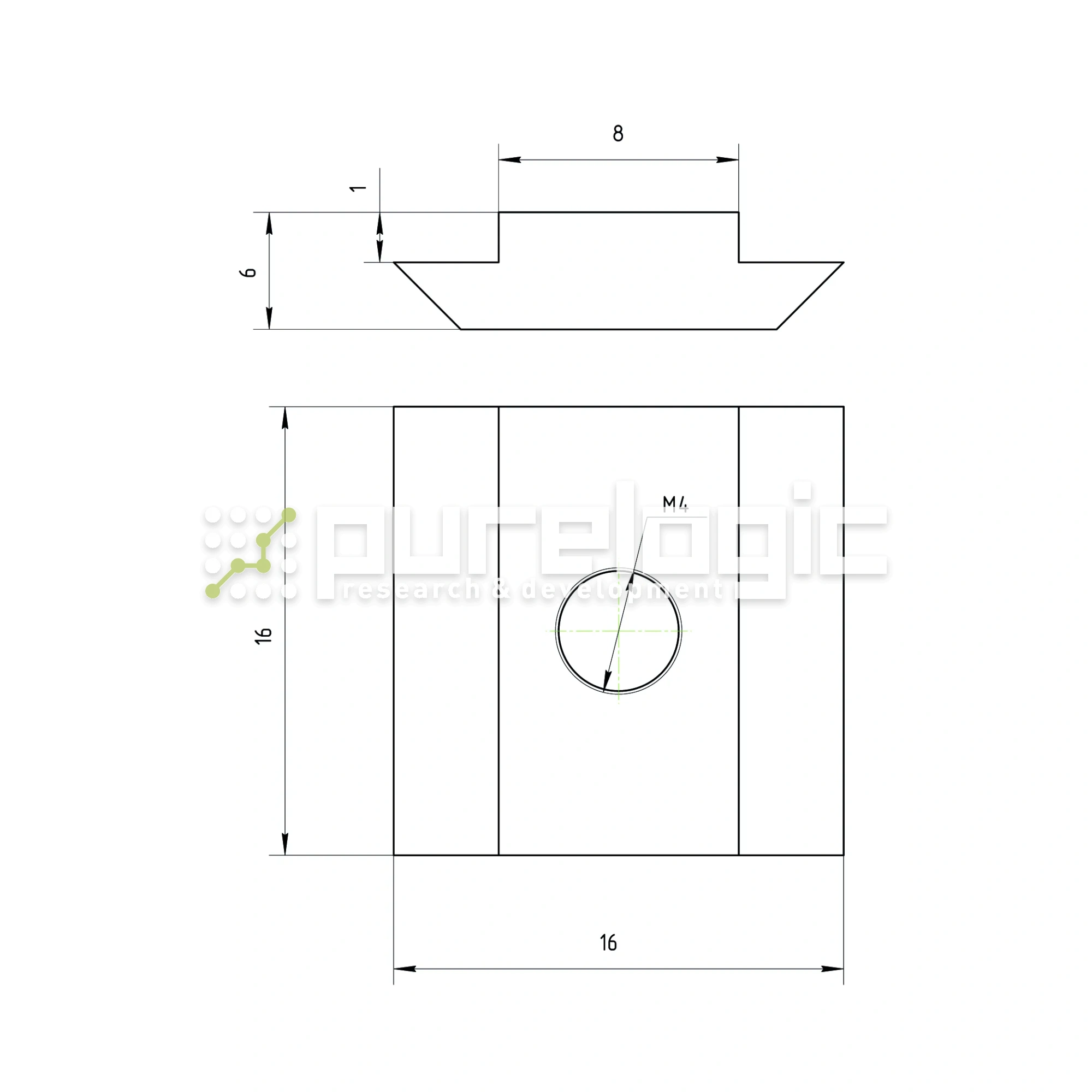 Сухарь пазовый 30HM4 (AL-M4-8S) 31 Сухарь пазовый 30HM4 (AL-M4-8S) фото