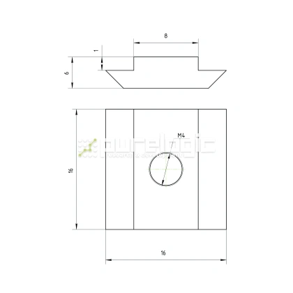 Сухарь пазовый 30HM4 (AL-M4-8S) 31 Сухарь пазовый 30HM4 (AL-M4-8S) фото