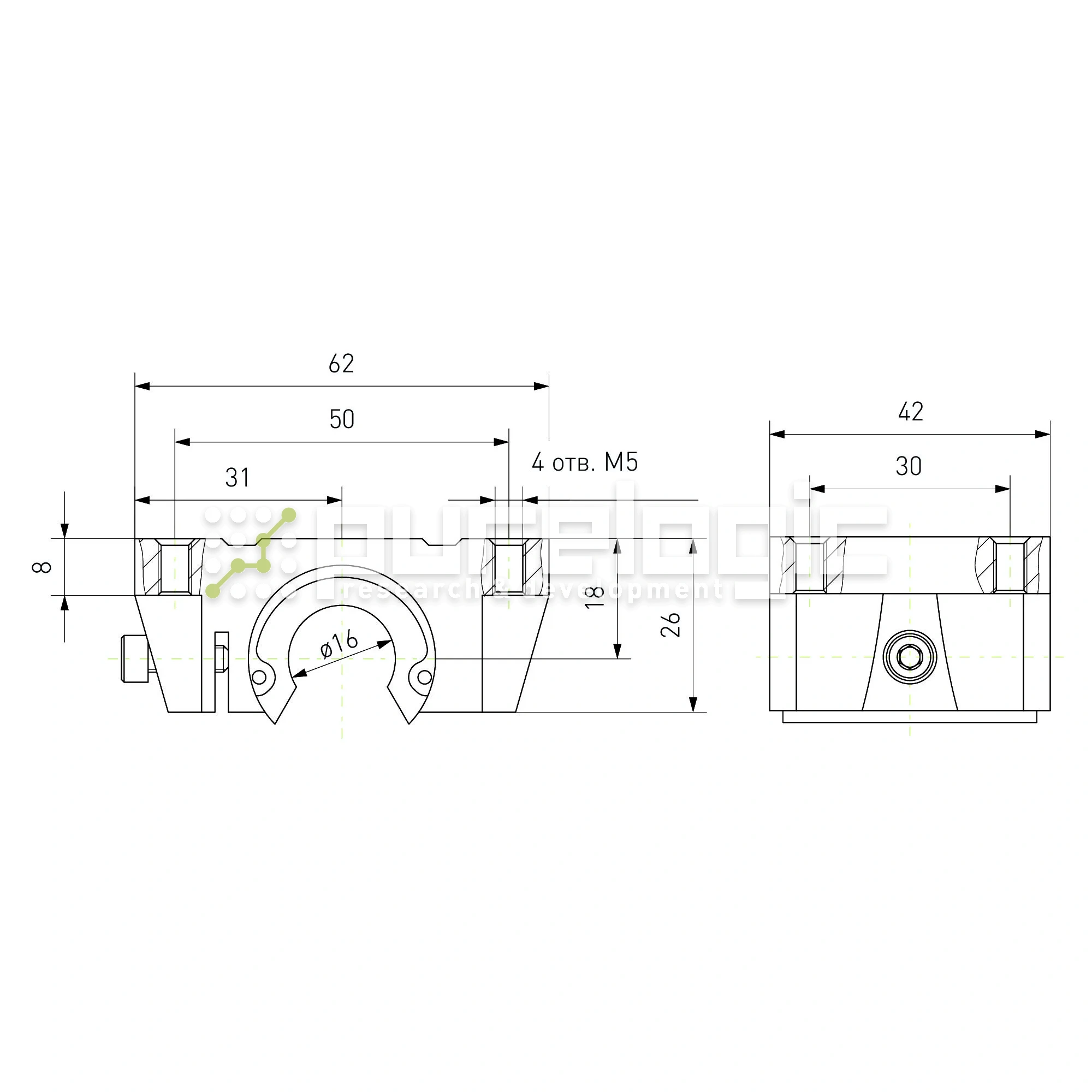 Модуль опорный TBR16 613 Модуль опорный TBR16 фото