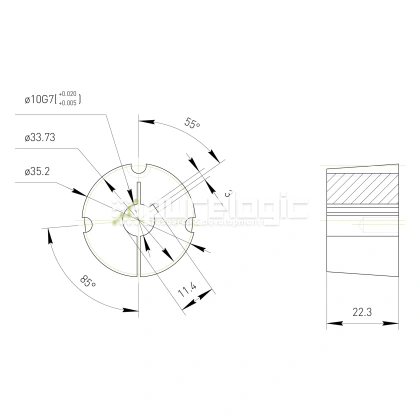 Втулка тапербуш 1008-10 фото