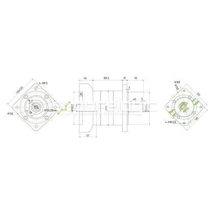 Редуктор планетарный 110PLF15K-19S-D25 45 287 Редуктор планетарный 110PLF15K-19S-D25 фото