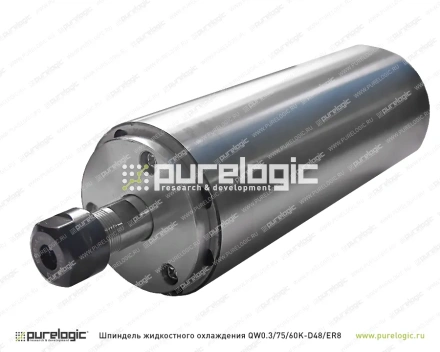 Шпиндель водяной QW0.3/75/60K-D48/ER8 36 125 Шпиндель водяной QW0.3/75/60K-D48/ER8 фото