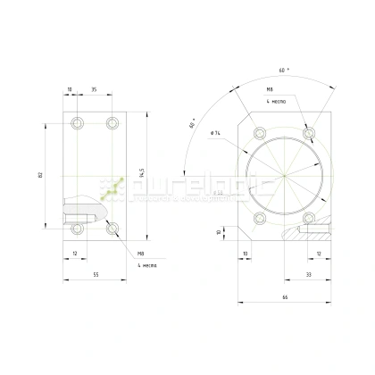 Держатель гайки ШВП BSG3232 1 765 Держатель гайки ШВП BSG3232 фото
