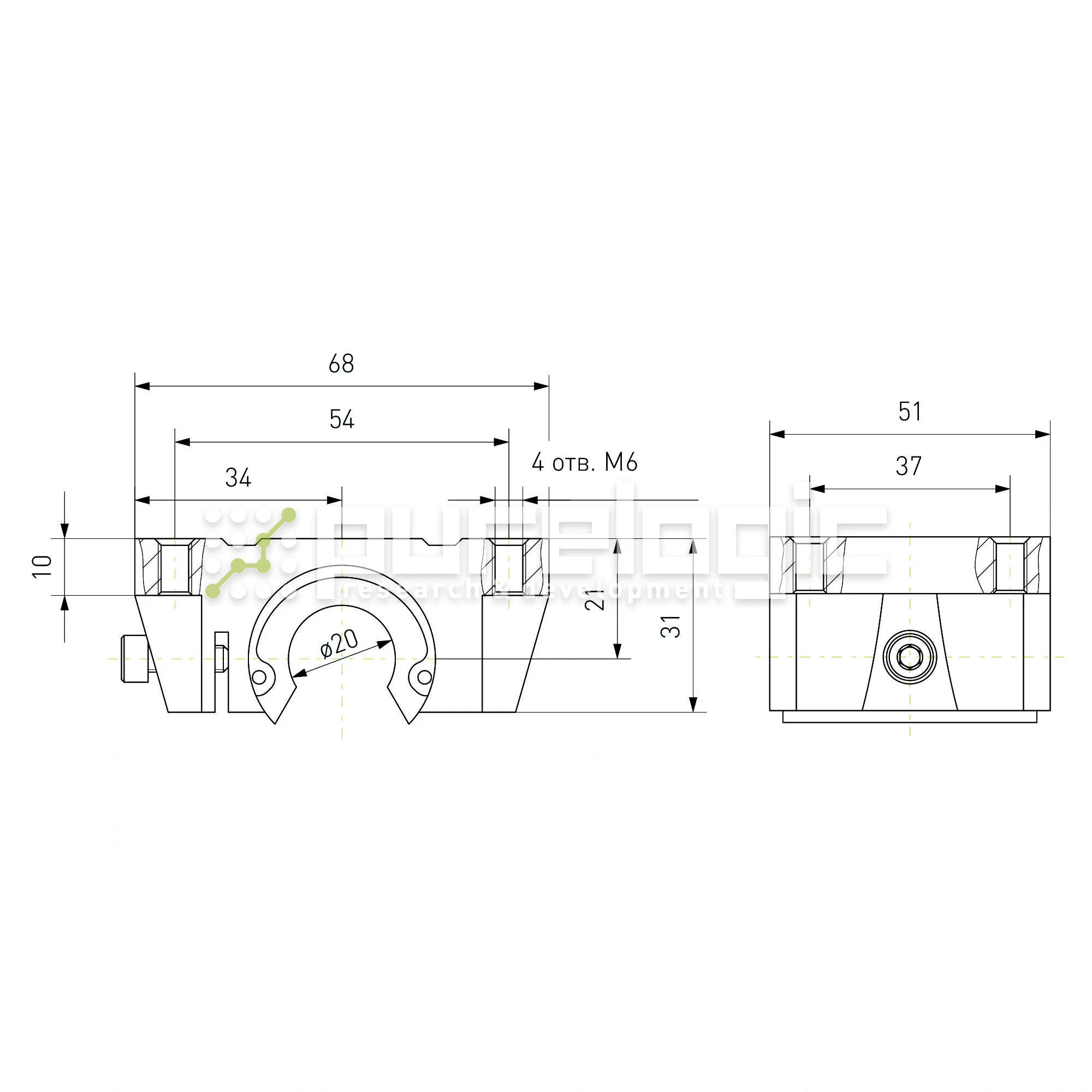 Модуль опорный TBR20 732 Модуль опорный TBR20 фото