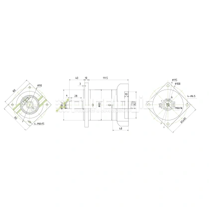 Редуктор планетарный 80PLF20K-19S-D19 22 314 Редуктор планетарный 80PLF20K-19S-D19 фото