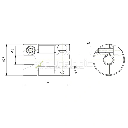 Муфта соединительная BF-25-6.35-6 фото
